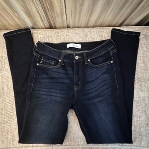 Kancan Alani Mid Rise Super Dark Jeans Womens NWOT